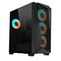 GIGABYTE GB-C301G-TYPE-C-V2 Midi Tower Gaming Gehäuse mit Sichtfenster 