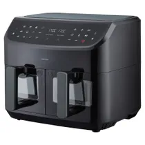 Medion MD 11760 Life P20 XXL Twin Doppelzonen-Heißluftfritteuse 8,7 l, schwarz