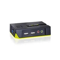 LEVELONE 2-Port USB VGA KVM Switch, audio support