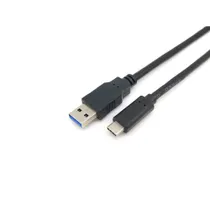 EQUIP 12834107 USB 3.2 Gen 1 A auf C Kabel, M/M, 1,0m, 5Gbps, Schwarz