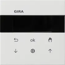 Gira S3000 Jalousie- und Schaltuhr Display Flächenschalter Reinweiß glänzend