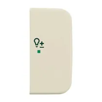 BUSCH JAEGER Wippe 2-fach rechts, mit Symbol "Dimmer" weiß - Busch-Duro 2000 SI