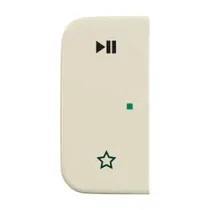 BUSCH JAEGER Wippe 2-fach links, mit Symbol "Play/Pause" 
