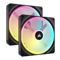Corsair iCUE LINK QX140 RGB Starter Kit, schwarz, LED-Steuerung, 140mm, 2er-Pack