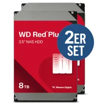 WD Red Plus 2er Set WD80EFPX - 8 TB 5640 rpm 256 MB 3,5 Zoll SATA 6 Gbit/s CMR