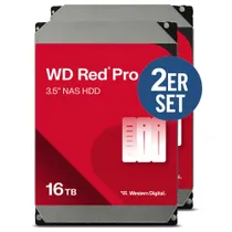 WD Red Pro 2er Set WD161KFGX - 16 TB 7200 rpm 512 MB 3,5 Zoll SATA 6 Gbit/s CMR