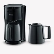 Severin KA 9307 Filterkaffeemaschine 2 Thermokannen schwarz
