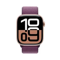 Apple Watch Series 10 GPS 46mm Aluminium Roségold Sport Loop Plum