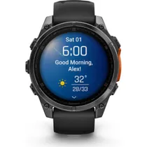 Garmin Fenix 8 - 47 mm AMOLED Schwarz/ Schiefergrau