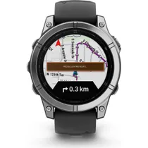 Garmin fēnix E - 47 mm AMOLED Schwarz/ Silber