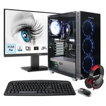 Hyrican MegaDeal Gaming-PC Draco XD SET2478 7373 + MSI PRO MP2412DE + Maus, Tastatur & Headset