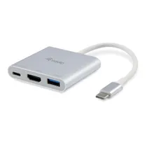 EQUIP 133461 USB-C auf HDMI, USB-A, 60W USB PD Adapter