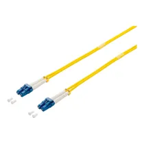 EQUIP LC/UPC Einzelmodus (M) Fiber Optic Patchkabel Gelb, 1m, OS2, 9/125 Mikrometer, Duplex, geschirmt, halogenfrei