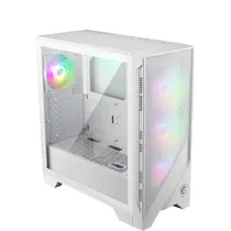 MSI MAG Forge 320R Gaming PC Gehäuse Midi-Tower Weiß Seitenfenster