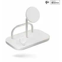 Zens Aluminium Series 4 in 1 Magnetic Wireless Charger + Watch 65W Qi2 weiß