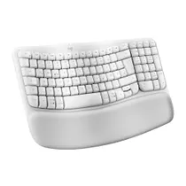 Logitech Wave Keys Tastatur kabellos (Logi Bolt), Hellgrau