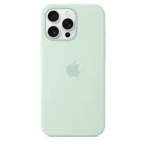 Apple Original iPhone 16 Pro Max Silikon Case mit MagSafe - Aquamarin