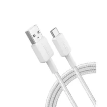 Anker 322 USB-A auf USB-C Kabel 180cm geflochten weiß