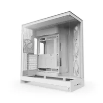 NZXT H9 Flow RGB (2025) All White Midi Tower ATX Gaming Gehäuse weiß mit Glasfenster