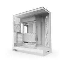 NZXT H9 Flow RGB+ (2025) All White Midi Tower ATX Gaming Gehäuse weiß mit Glasfenster