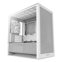 NZXT H3 Flow (2025) All White Midi Tower mATX Gaming Gehäuse weiß mit Glasfenster