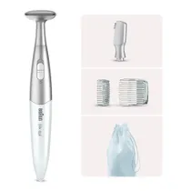 Braun FG1100 Silk-épil Bikinitrimmer Weiß Präzisionshaarentferner