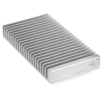 OWC Express 1M2 USB4 (40Gb/s) externes Festplattengehäuse für NVMe M.2 SSDs Silber Aluminium