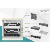 DIGITUS Netzwerk-Set 254 mm (10") - 6HE, 312 x 300 mm (B x T)
