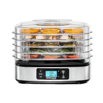Rommelsbacher DA 350 Dörrautomat Edelstahl/schwarz 5 Etagen, 350W