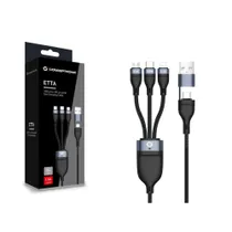 Conceptronic ETTA06B15 USB 3-in-1 PD3.0 100W Ladekabel 1.5m