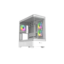 THERMALTAKE View 290 ARGB Snow White Midi Tower ATX Gehäuse Sichtfenster weiß