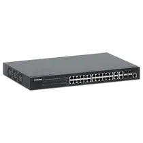 Intellinet 24-Port Gigabit Ethernet PoE+ Web-Managed Switch mit 4 Gigabit T/SFP-Ports