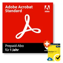 Adobe Acrobat Standard | Download & Produktschlüssel | inkl. Norton Premium