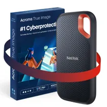 SanDisk Extreme Portable SSD 2 TB V2 - USB-C 3.2 Gen2 IP65 wasserresistent inklusvie Acronis True Image Advanced 50 GB
