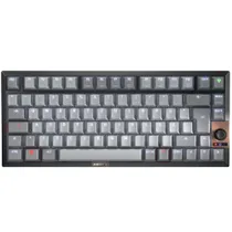 Cherry KW 300 MX Schwarz | Kompakte Hotswap-Tastatur, MX2A Silent Red Switches, schallgedämpftes Gehäuse, Bluetooth, USB-C