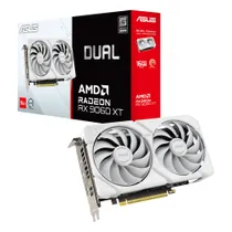 ASUS DUAL Radeon RX 9060 XT DUAL-RX9060XT-16G-WHITE 16GB DDR6 Grafikkarte, HDMI/DP