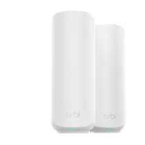 NETGEAR Orbi 370-Serie Dualband WiFi 7 Mesh-Netzwerksystem für Häuser/Wohnungen (RBE372) WLAN-Router + 1 Repeater, Sicherheitsfunktionen,3,6 GBit/s, Abdeckung 240 m2, 70 Geräte, 2,5G Internet, BE3600
