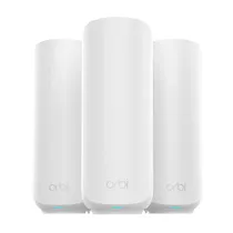 NETGEAR Orbi 370-Serie Dualband WiFi 7 Mesh-Netzwerksystem für Häuser/Wohnungen (RBE373) WLAN-Router + 2 Repeater, Sicherheitsfunktionen, 3,6 GBit/s, Abdeckung 360 m2, 70 Geräte, 2,5G Internet, BE3600