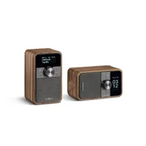 Sangean DDR-8 Portables DAB-Radio Echtholz-Gehäuse Nussbaum Vintage