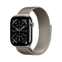 Apple Watch Series 11 GPS + Cellular 46mm Natural Titanium Gehäuse mit Natural Milanese Loop - M/L