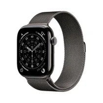 Apple Watch Series 11 GPS + Cellular 46mm Slate Titanium Gehäuse mit Slate Milanese Loop - M/L
