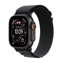 Apple Watch Ultra 3 GPS + Cellular 49mm Titanium Case Schwarz mit Alpine Loop Schwarz - Medium