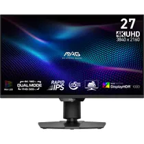 MSI MAG 274UPDFDE E16M 68,6cm (27") 4K/FHD (DualMode) IPS Gaming Monitor 16:9 DP/HDMI/USB-C 160Hz/320Hz 0,5ms (MPRT)