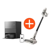 Dreame Aqua10 Ultra Roller Complete Saugroboter mit Wischfunktion schwarz 30.000 Pa + U10 Akku-Staubsauger beutellos