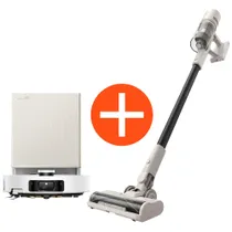 Dreame Matrix 10 Ultra Saug- und Wischroboter weiß 30.000 Pa + U10 Akku-Staubsauger beutellos