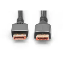 DIGITUS 16K DisplayPort Anschlusskabel Version 2.1 1m 80G schwarz