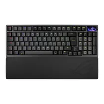 ASUS ROG Azoth 96 HE Kabellose Analoge Gaming Tastatur - Hot-Swap ROG HFX V2 Magnetic Switches, USB-C, 2.4Ghz, Bluetooth, 8000 Hz Abtastrate, OLED Touchscreen