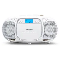 Medion LIFE® E66476 CD-/MP3-/Kassettenspieler weiß