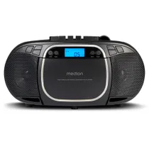 Medion LIFE® E66476 CD-/MP3-/Kassettenspieler schwarz