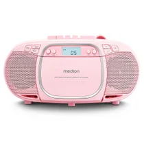Medion LIFE® E66476 CD-/MP3-/Kassettenspieler pink